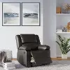RR-PRK1CP3003 Relax-A-Lounger Preston Java Vegan Leather Recliner