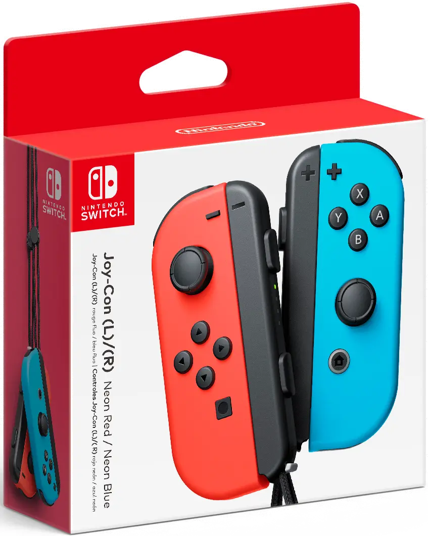 SWI/J-C_RED(L)BLU(R) Nintendo Switch Joy-Con Controller - Red/Blue-2