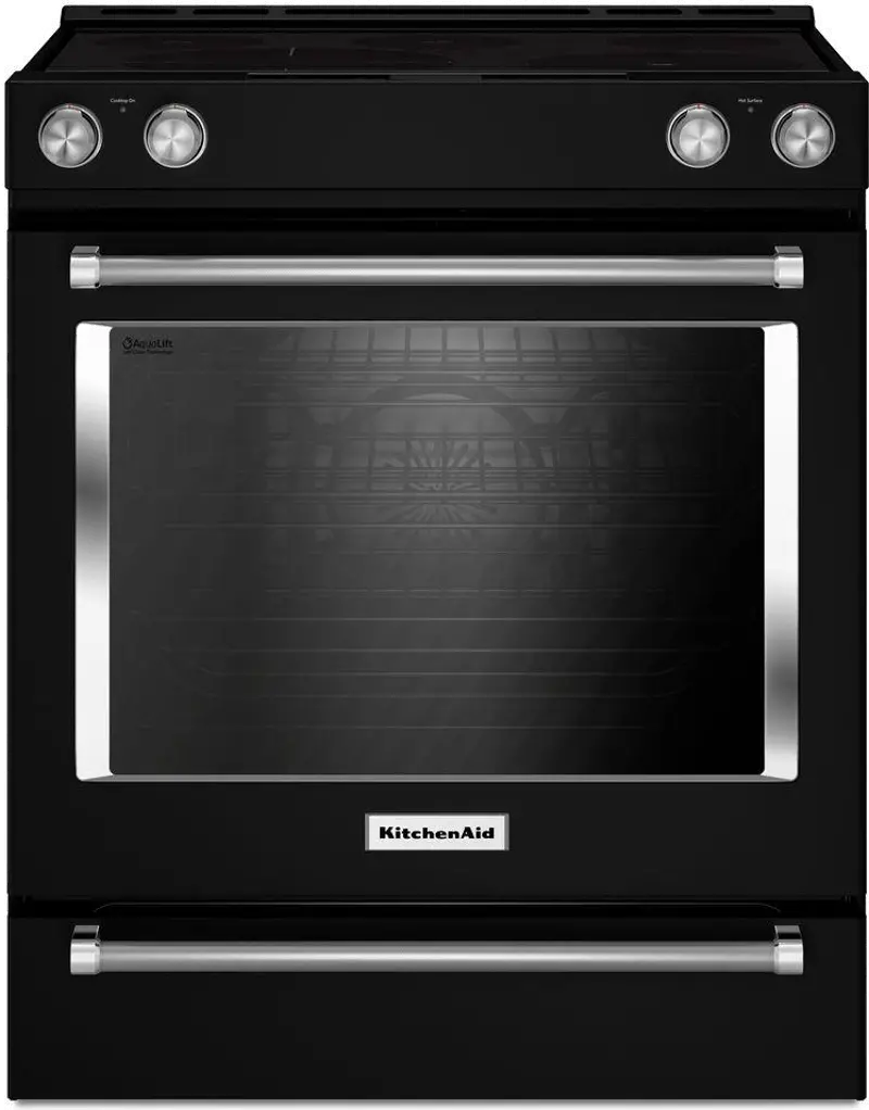 KitchenAid Electric Range - 6.4 cu. ft. Black Stainless Steel