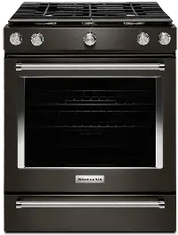 KSGG700EBS KitchenAid 5.8 cu ft Gas Range - Black Stainless Steel