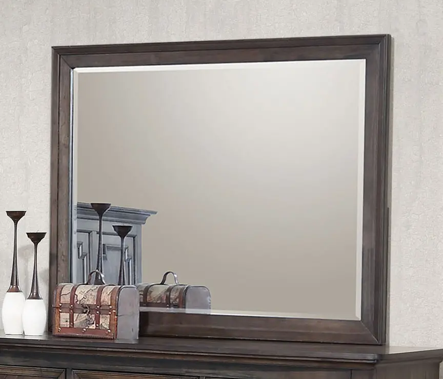 Classic Traditional Antique Brown Mirror - Campbell-2