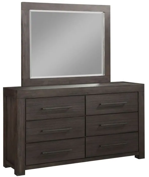 Heath Basalt Gray Casual Classic Mirror-1