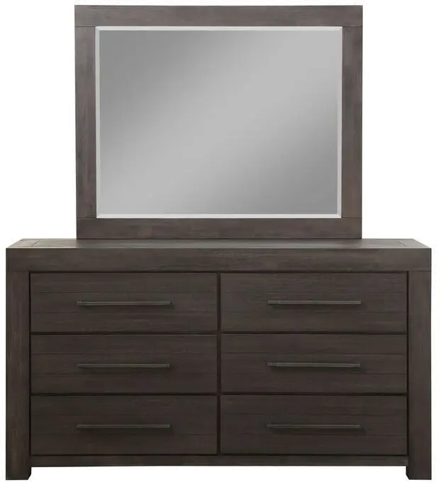 Heath Basalt Gray Casual Classic Mirror-3