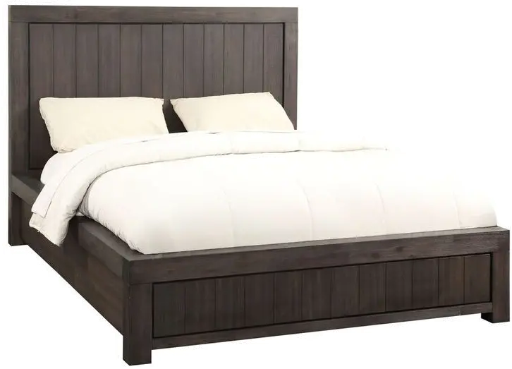 Heath Basalt Gray Casual Classic Full Storage Bed-7
