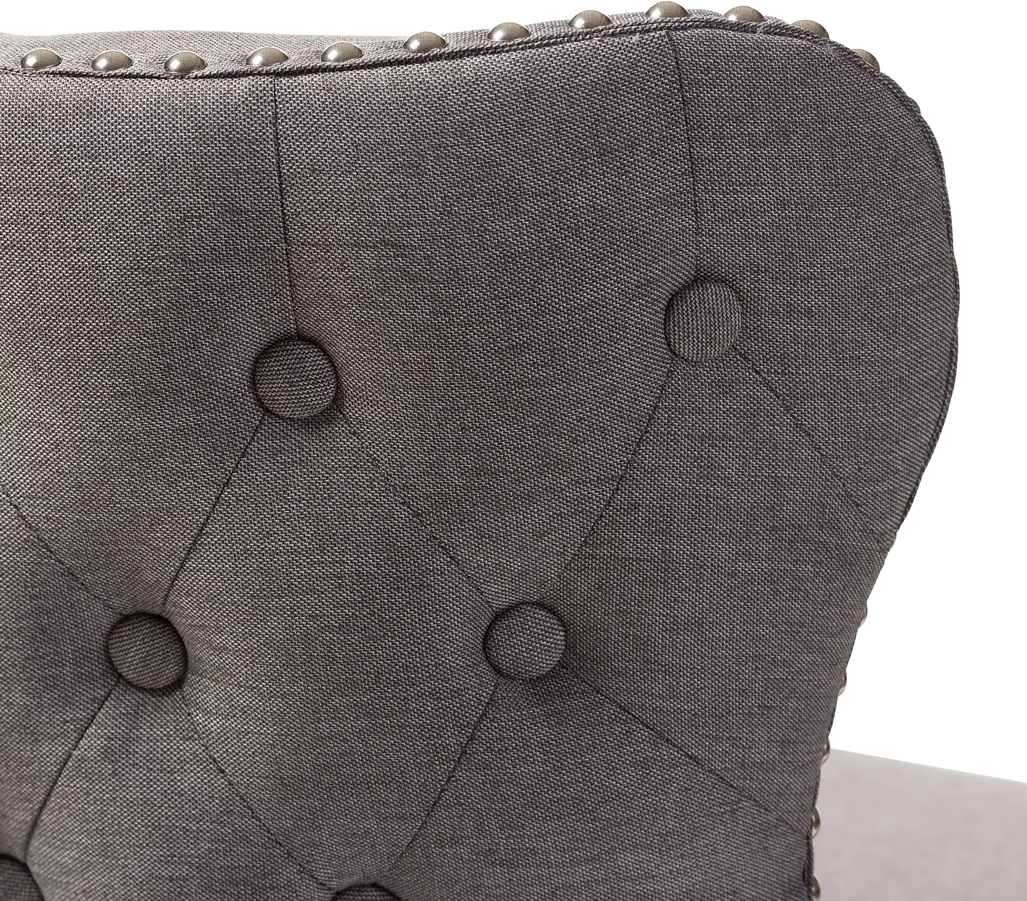 7073-2PC-RCW Gradisca Gray Upholstered Swivel Bar Stool - Set of 2-4