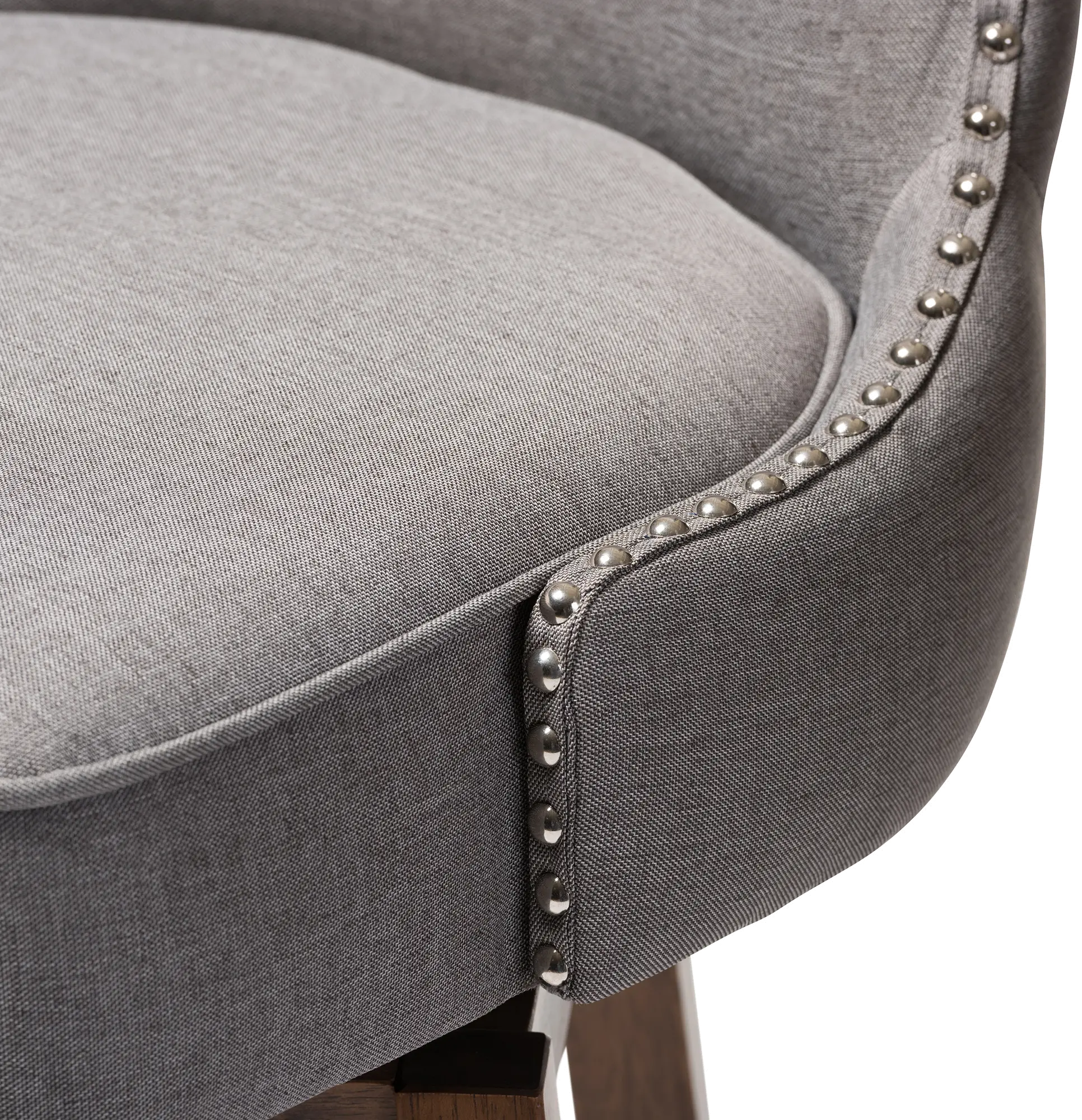 7073-2PC-RCW Gradisca Gray Upholstered Swivel Bar Stool - Set of 2-5