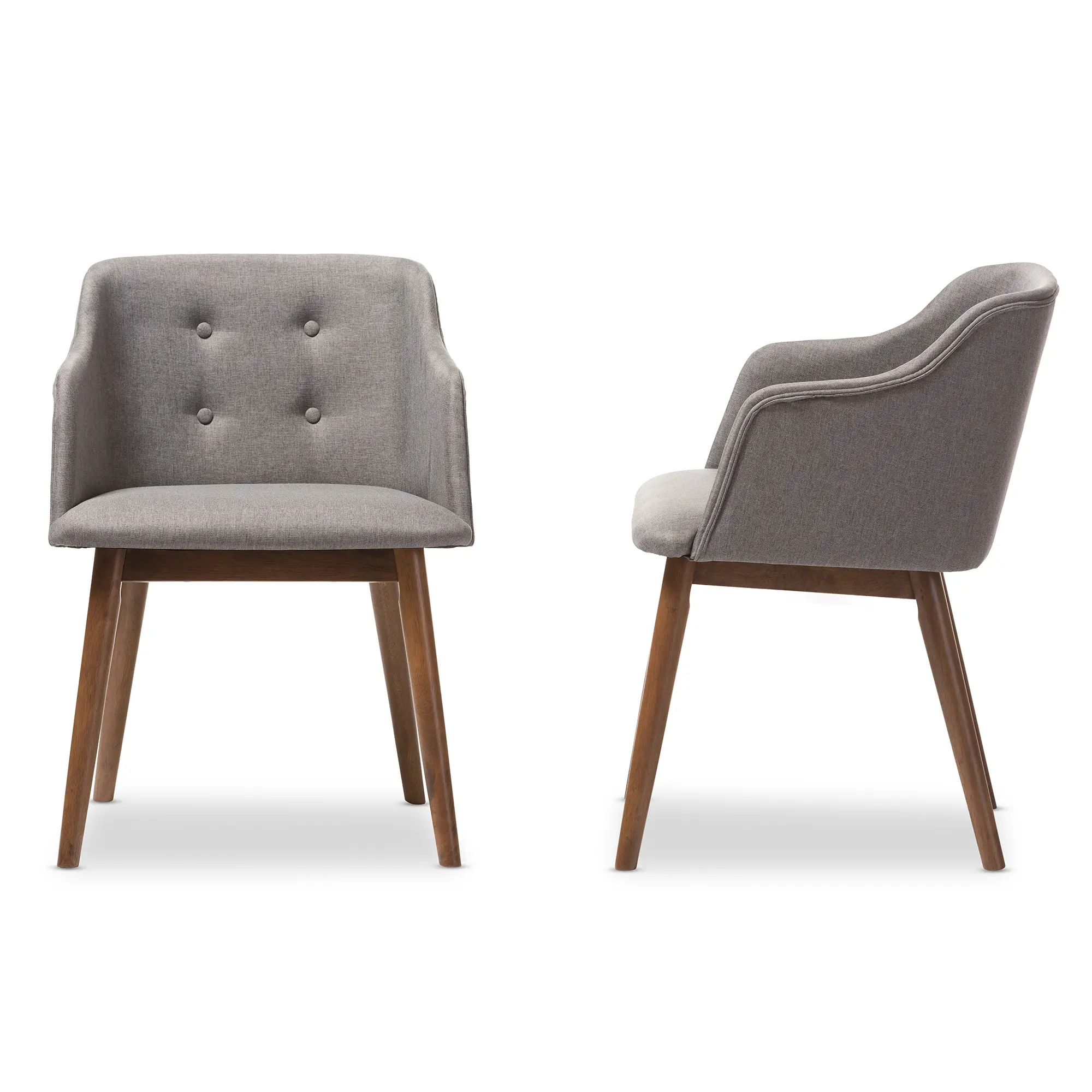 6960-2PC-RCW Grey Modern Button-Tufted Accent Chairs - Harrison-4