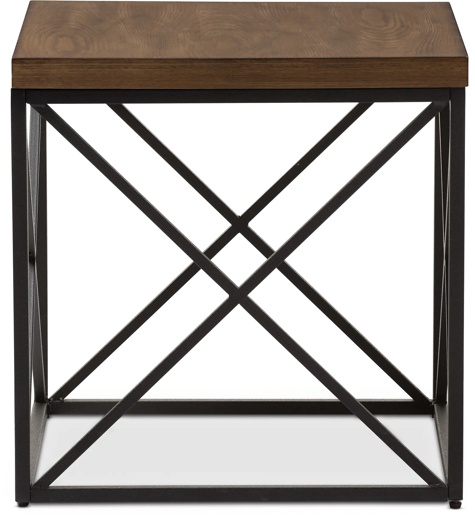 7329-RCW Vintage Industrial End Table - Holden-3