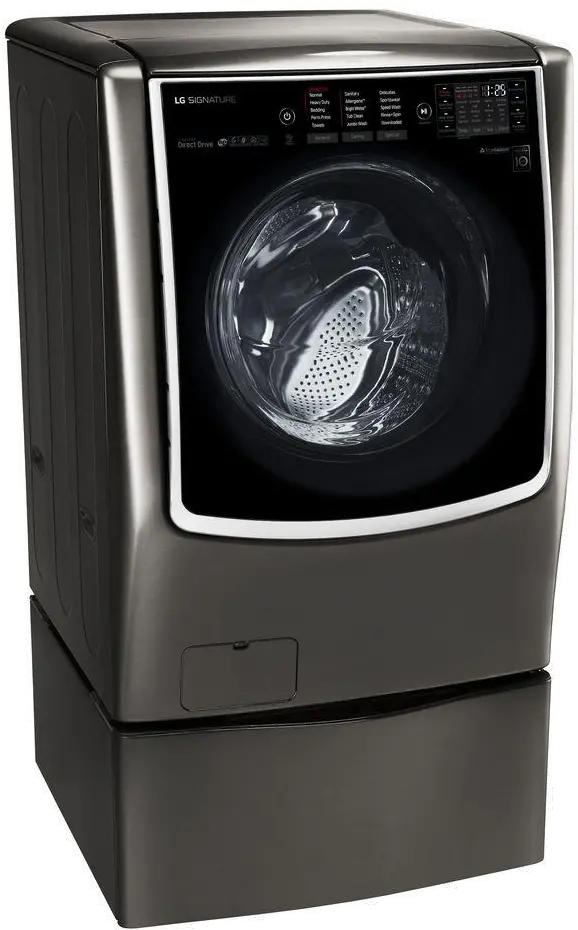 WM9500HKA LG  Signature 5.8 cu. ft. Front Load Washer - Black Stainless Steel-3