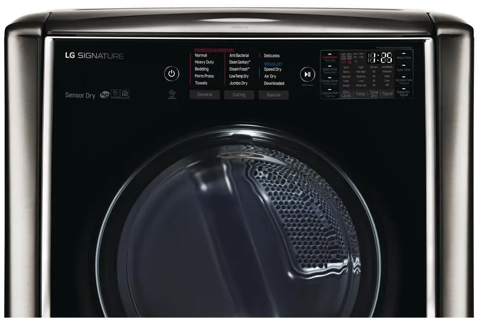 DLEX9500K LG Signature Electric Dryer - 9.0 Cu. Ft. Black Stainless Steel-7