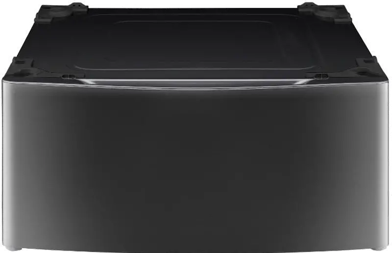 LG Signature Washer and Dryer Pedestal - Black Stainless Steel