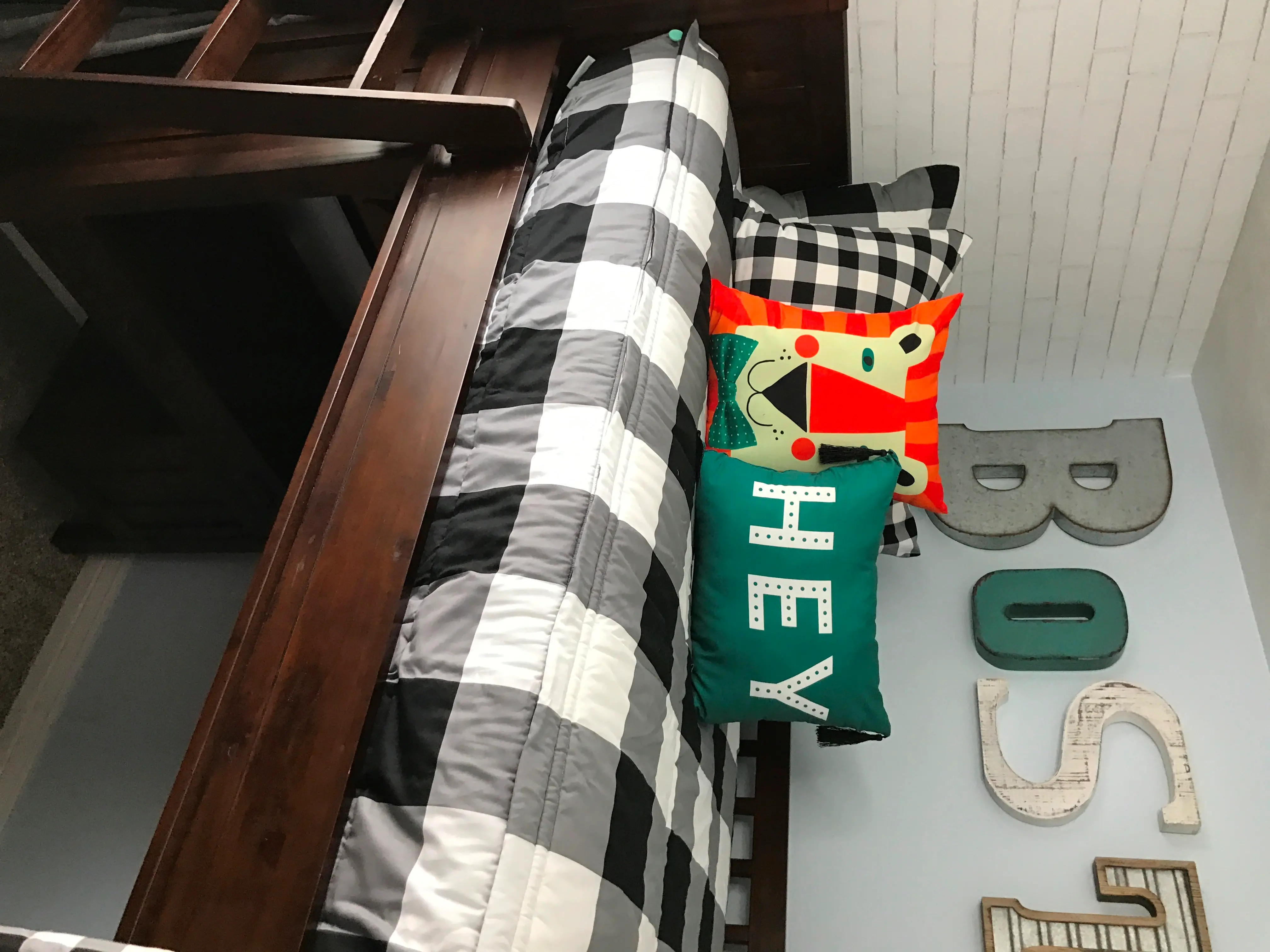 Beddy's Full Black and White Checked Out Bedding Collection-2