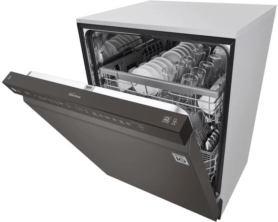 LDF5545BD LG Dishwasher with Front Controls - Black Stainless Steel-6