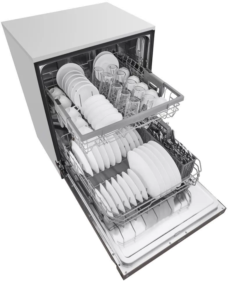 LDF5545BD LG Dishwasher with Front Controls - Black Stainless Steel-7