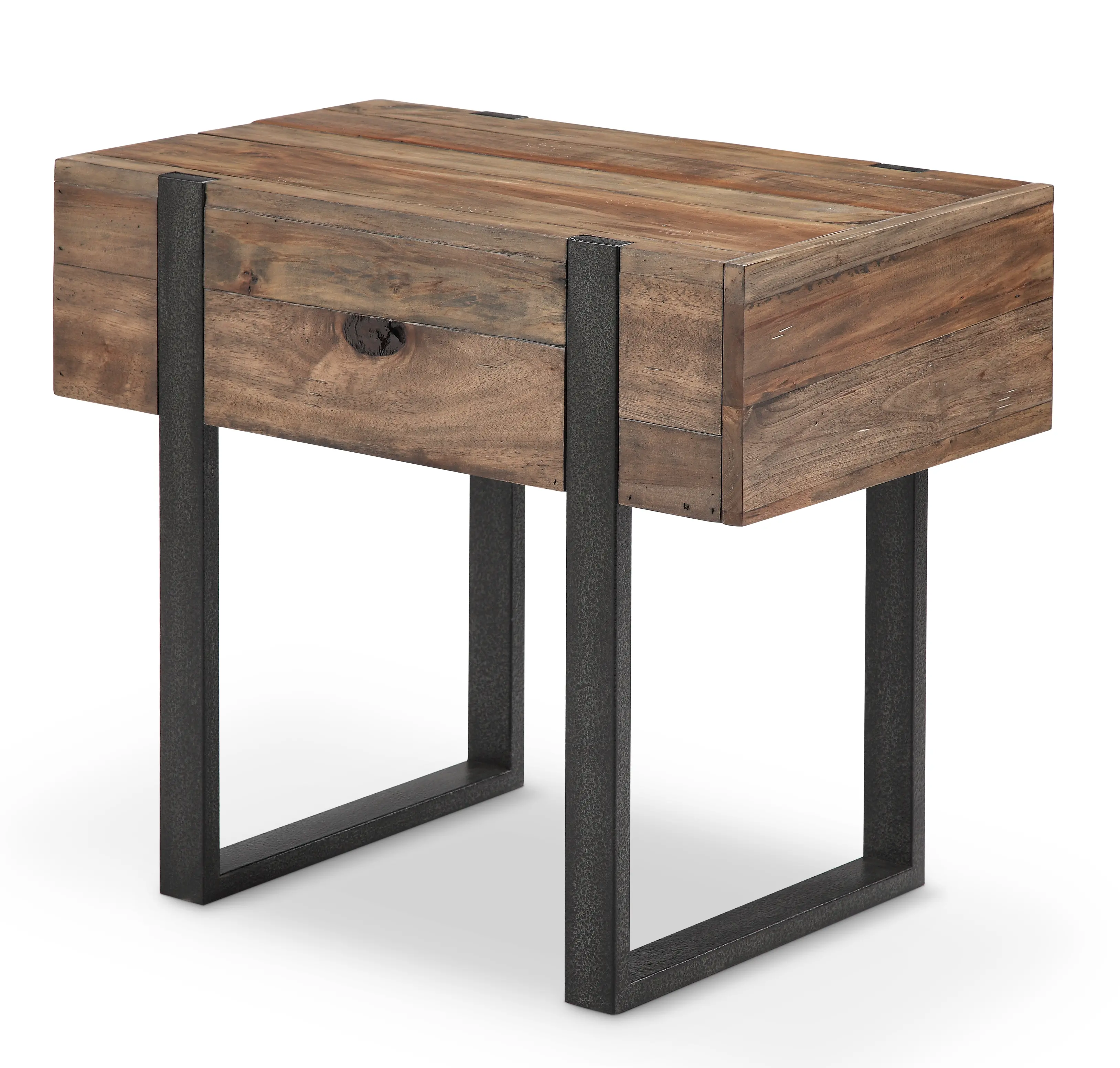Prescott Brown Chairside Table-1