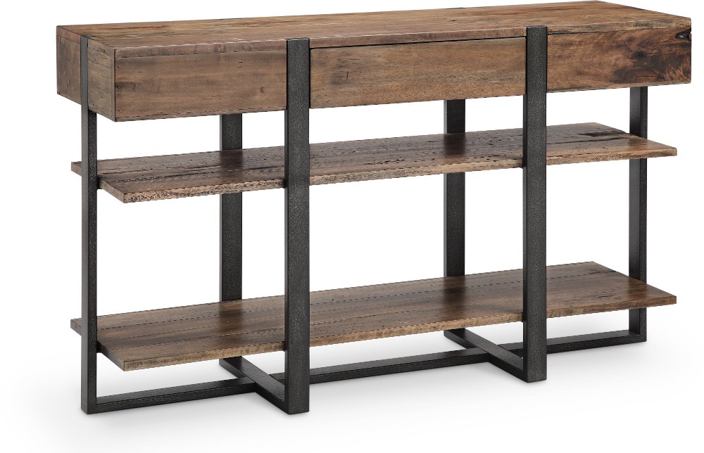 Prescott Brown Console Table