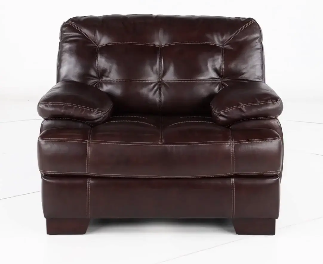 Amarillo Walnut Brown Leather Chair-6