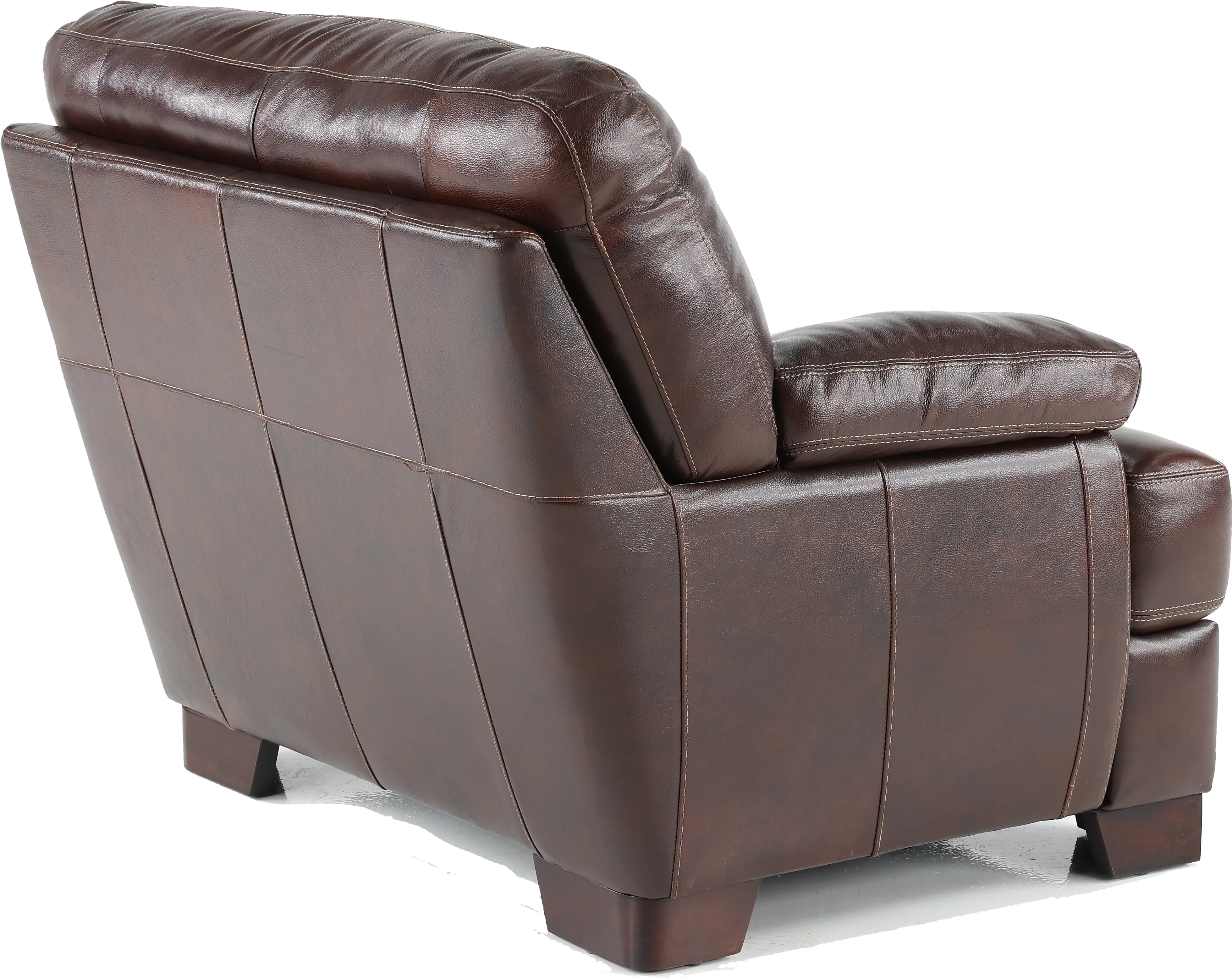 Amarillo Walnut Brown Leather Chair-8