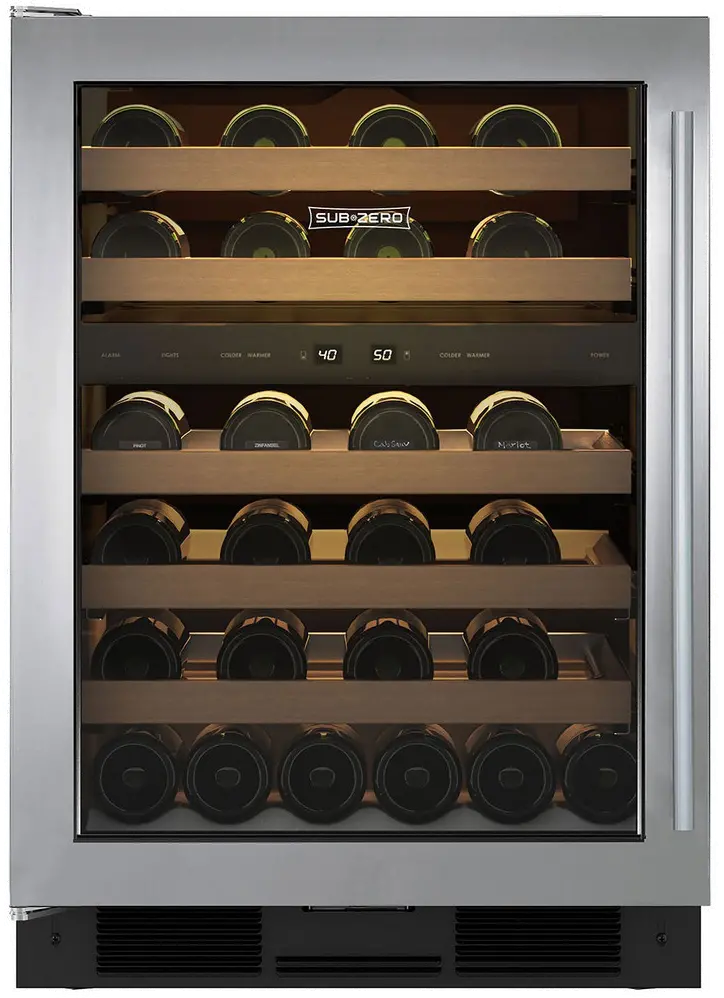 UW-24A/S/TH-LH Sub-Zero Under Counter Wine Cooler - Stainless Steel-1
