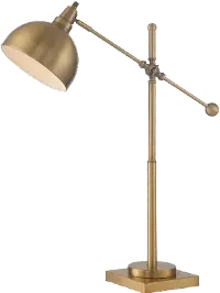 Cupola Brushed Brass Desk Lamp