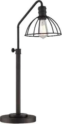 Gaius Industrial Cage Desk Lamp