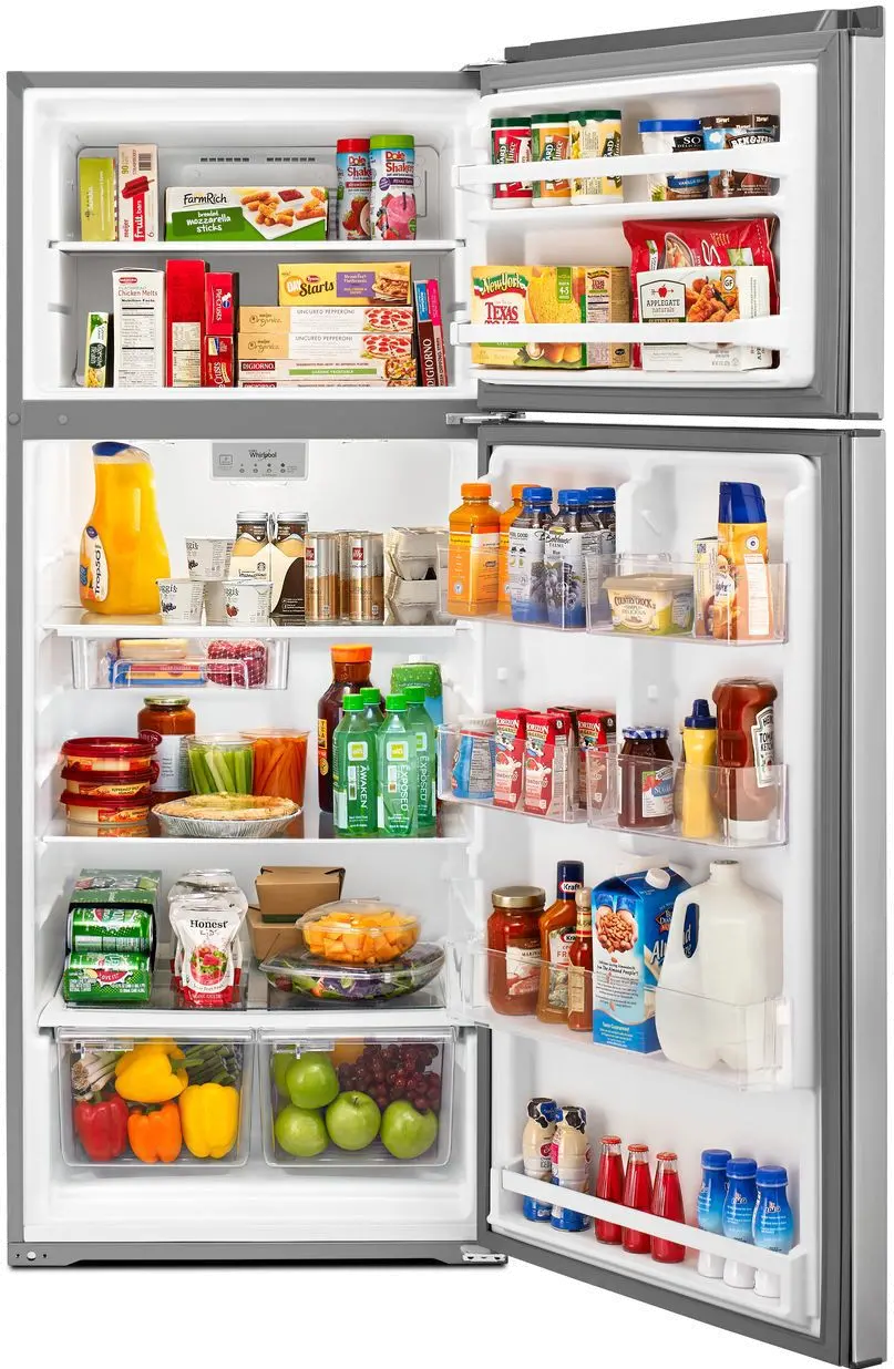 WRT518SZFW Whirlpool 18 cu ft Top Freezer Refrigerator - 28 W White-3