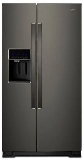 WRS588FIHV Whirlpool 28.5 cu ft Side by Side Refrigerator - Black Stainless Steel-1