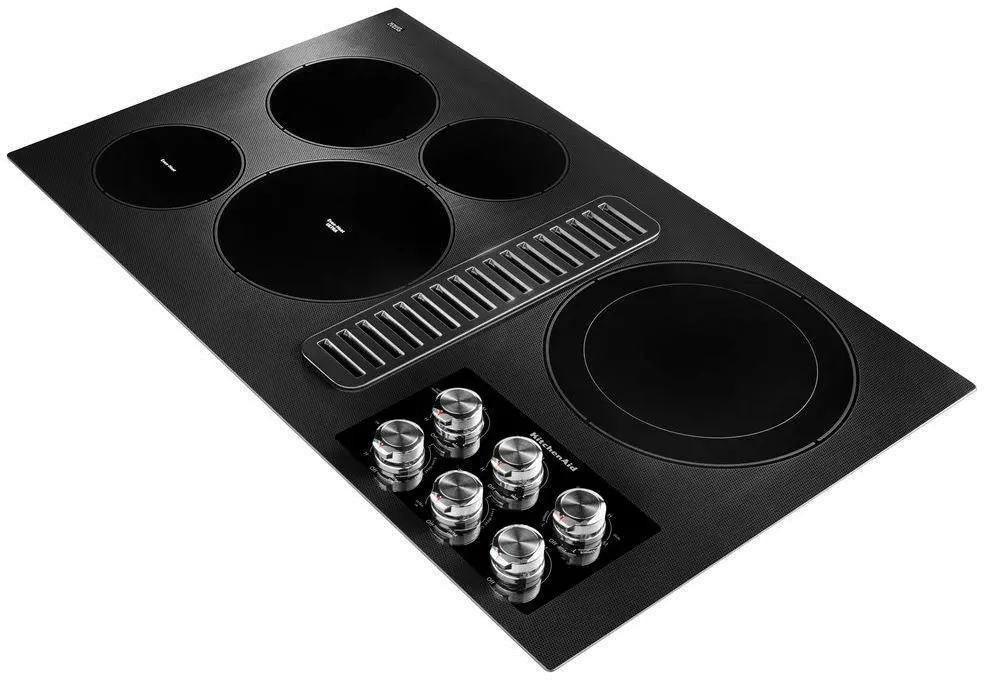 KCED606GBL KitchenAid 36 Inch Electric Cooktop - Black-1
