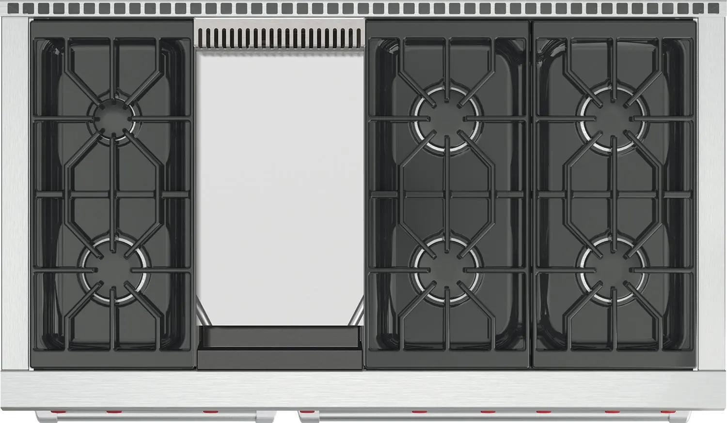 GR486G-LP Wolf 6.9 cu ft Double Oven LP Gas Range - Stainless Steel 48 Inch-2