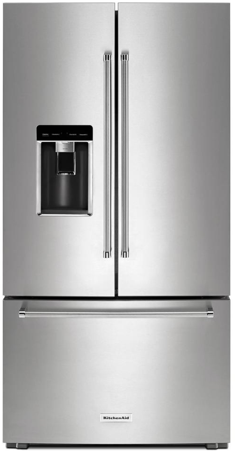 KitchenAid 23.8 cu ft French Door Refrigerator - Counter Depth Stainless Steel