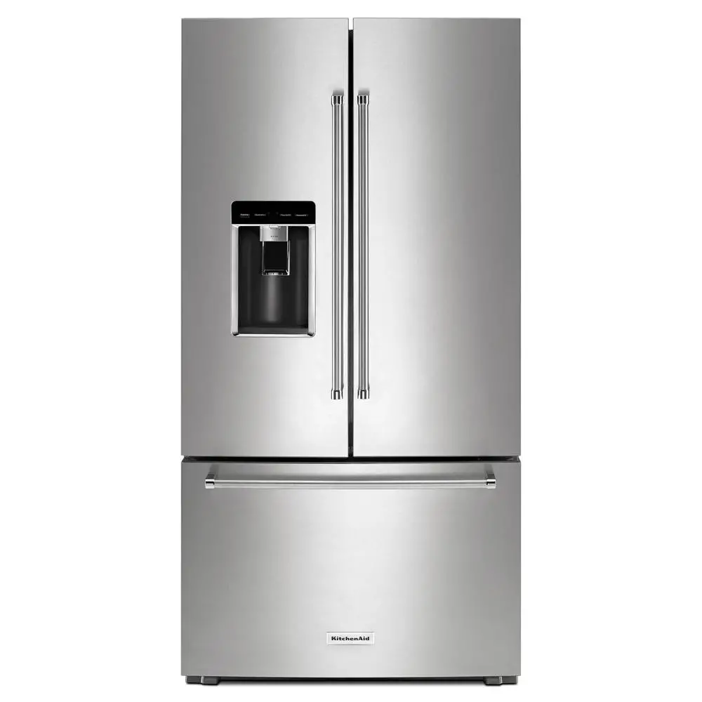 KRFC704FPS KitchenAid 24 Cu Ft French Door Refrigerator – Counter Depth Stainless Steel-1