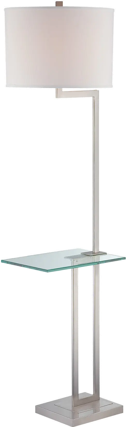 Floor Table Lamp with Glass Tray Table - Rudko-1