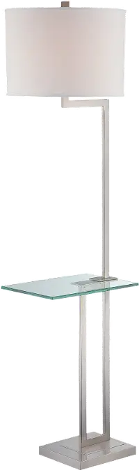 Floor Table Lamp with Glass Tray Table - Rudko