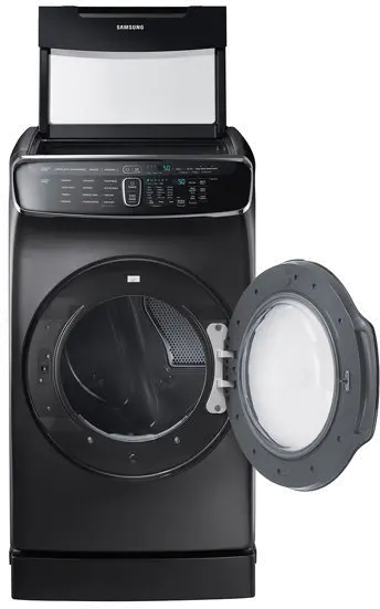 DVG60M9900V Samsung Gas FlexDry Dryer with Steam - 7.5 Total cu. ft. Black Stainless Steel-4