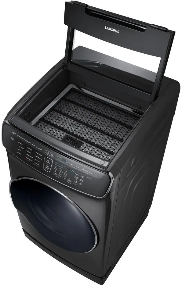 DVG60M9900V Samsung Gas FlexDry Dryer with Steam - 7.5 Total cu. ft. Black Stainless Steel-6