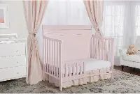 Blush Pink 5-in-1 Convertible Crib - Bailey