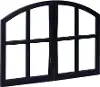 8031515DB Magnolia Home Furniture Chimney Black Simple Window Pane