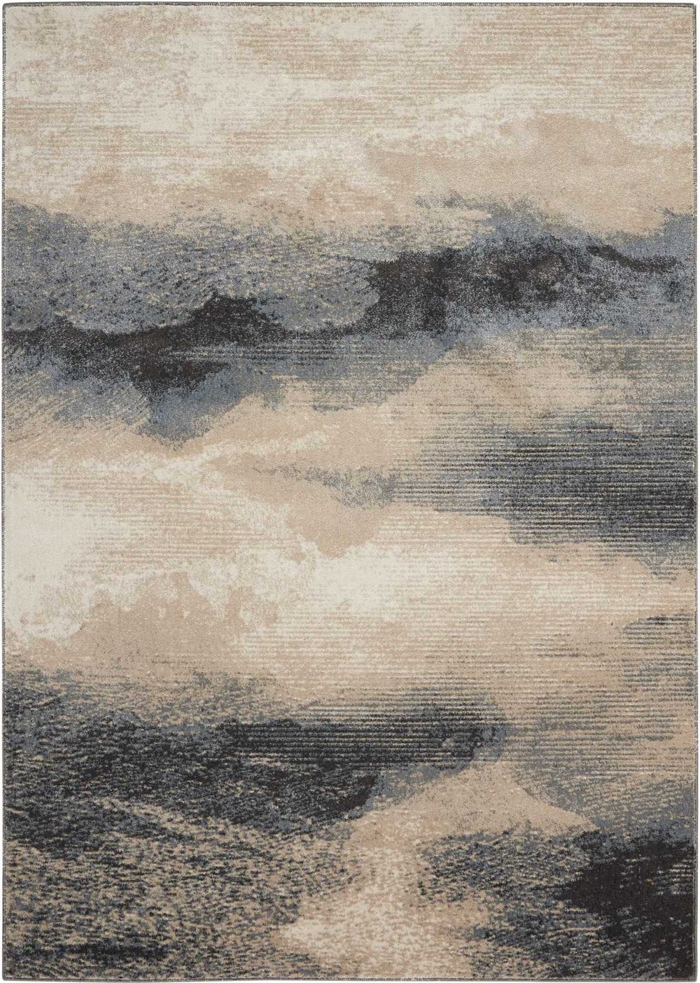 Maxwell 5 x 7 Abstract Flint Rug