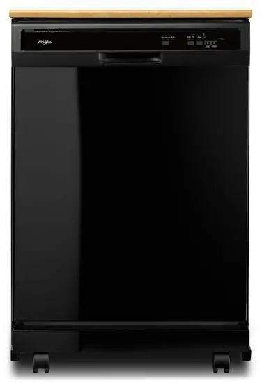 WDP370PAHB Whirlpool Portable Dishwasher - Black-1