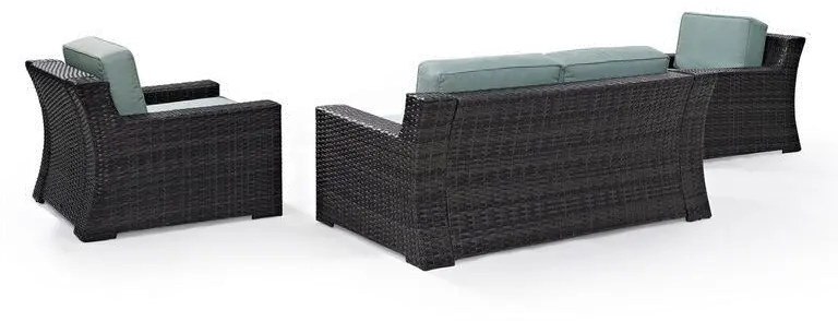 KO70098BR Beaufort Blue Mist and Wicker 3 pc Patio Set-4