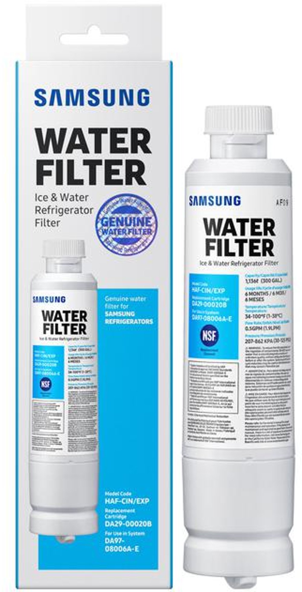 Samsung Refrigerator Water Filter HAF-QIN