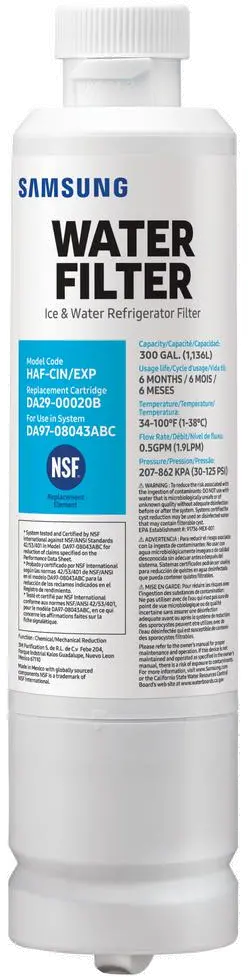 HAF-QIN/EXP Samsung Refrigerator Water Filter HAF-QIN-2