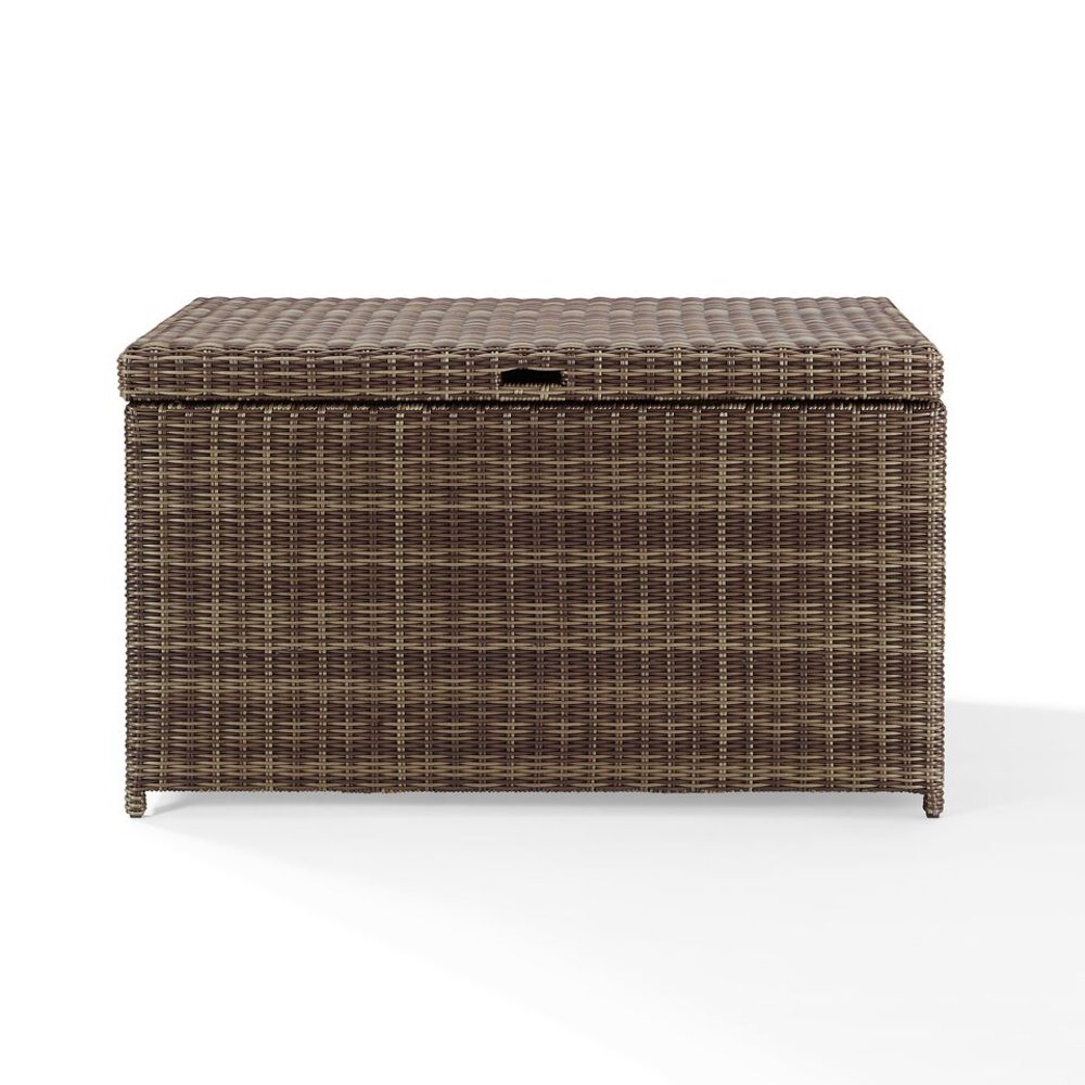 Bradenton Brown Wicker Patio Storage Bin