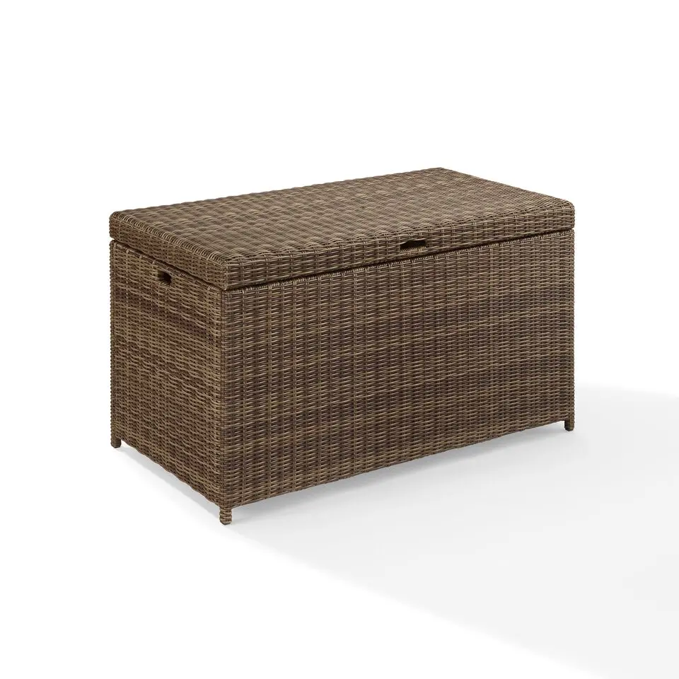 CO7305-WB Bradenton Brown Wicker Patio Storage Bin-4