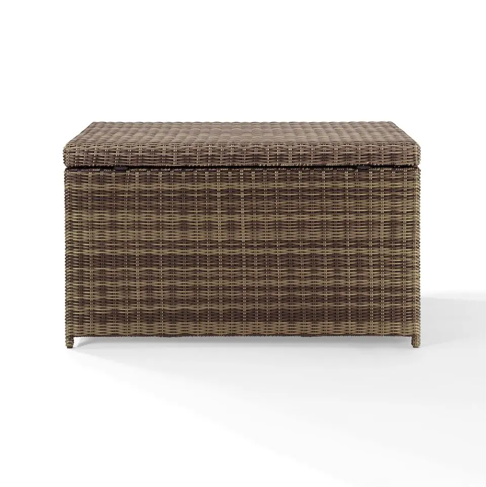 CO7305-WB Bradenton Brown Wicker Patio Storage Bin-7