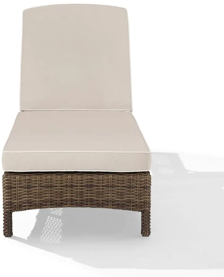 KO70070WB-SA Bradenton Sand and Wicker Patio Chaise Lounge-4