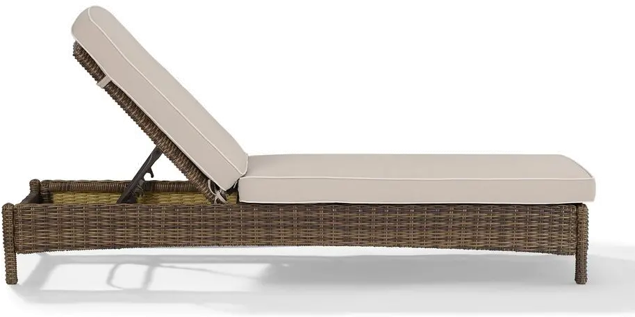 KO70070WB-SA Bradenton Sand and Wicker Patio Chaise Lounge-5
