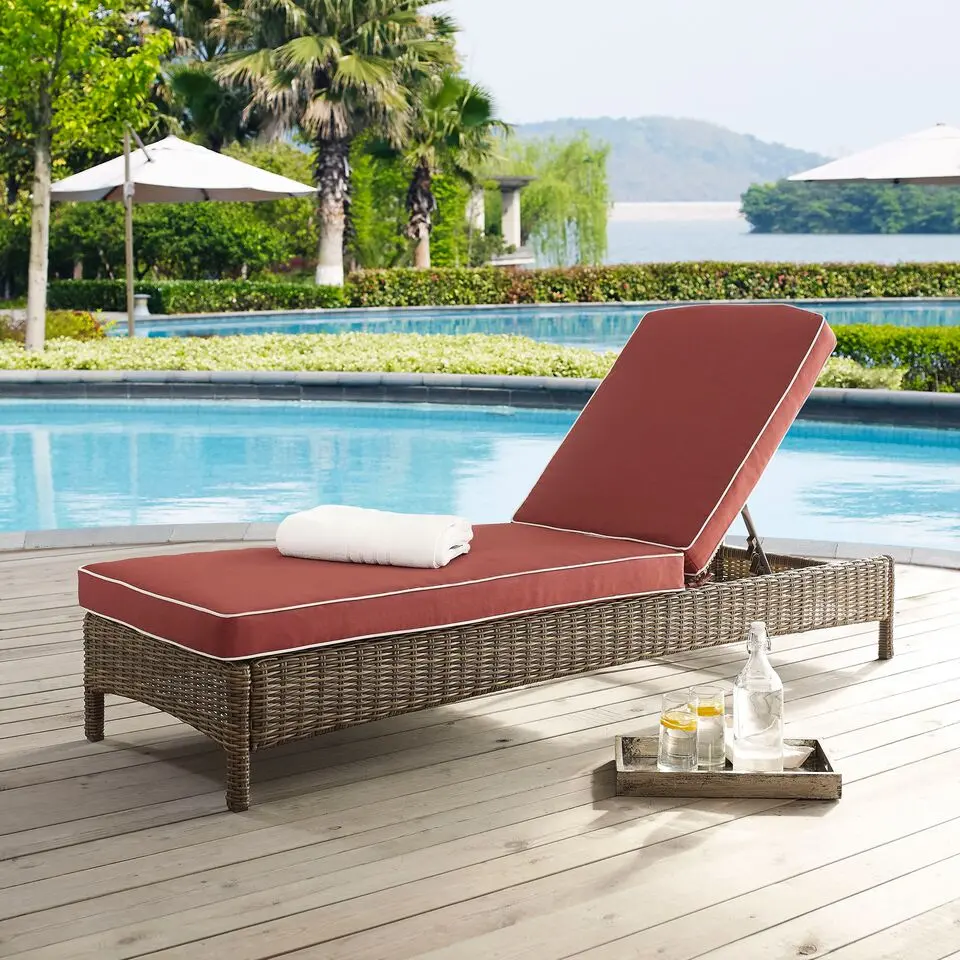 KO70070WB-SG Bradenton Sangria and Wicker Patio Chaise Lounge-2