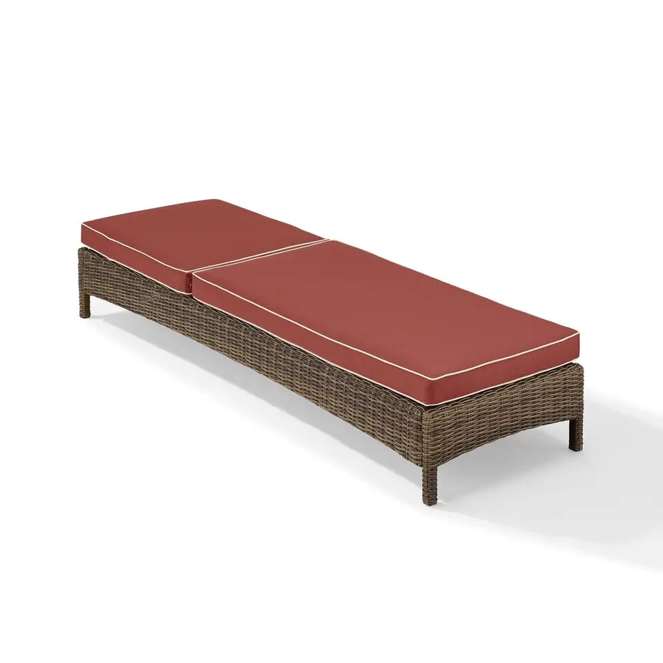 KO70070WB-SG Bradenton Sangria and Wicker Patio Chaise Lounge-3