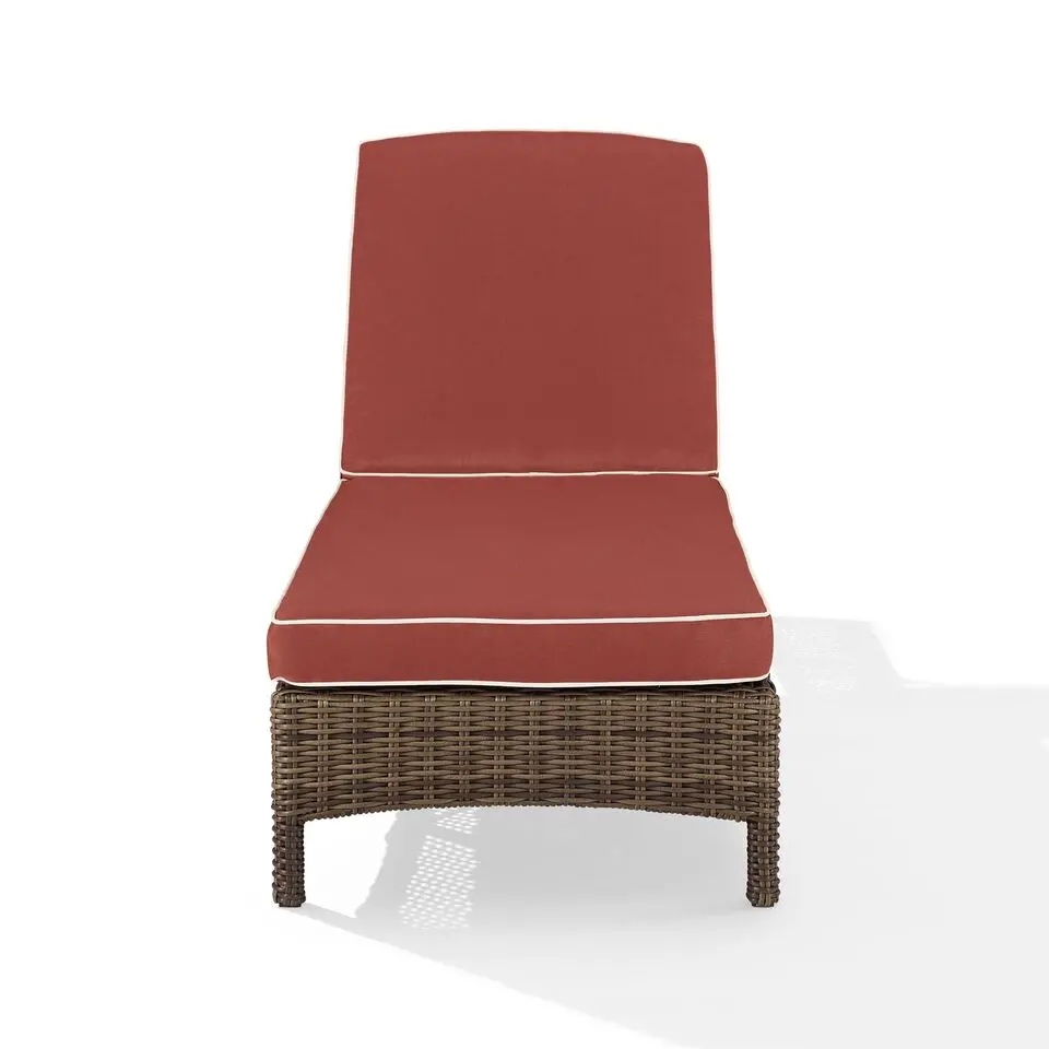 KO70070WB-SG Bradenton Sangria and Wicker Patio Chaise Lounge-4